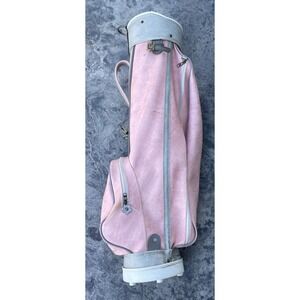 Vintage Vanguard Leather Golf Bag Top Pro Shop USA Pink